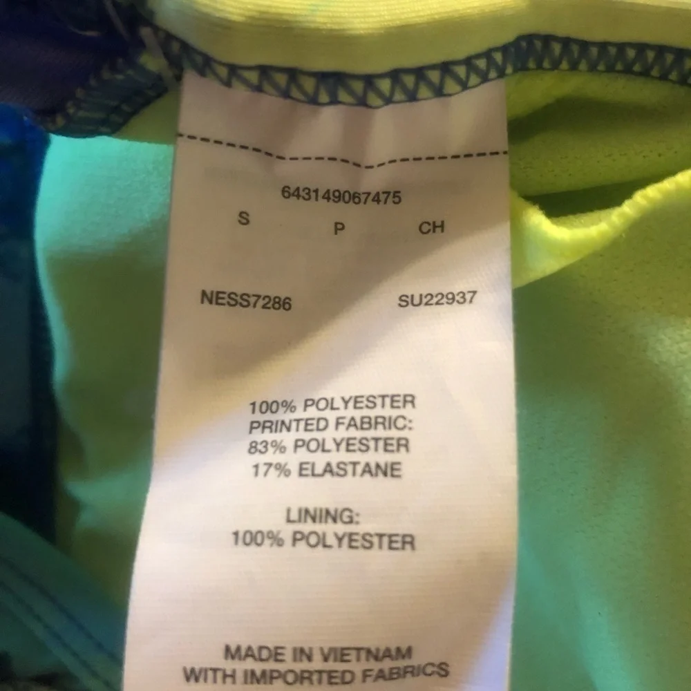 Nike Swim Blue Tankini Bikini Swimsuit Top NWT